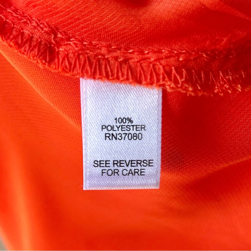 π Cato Ruffled Orange Sleeveless Top | S - Picture 4 of 5